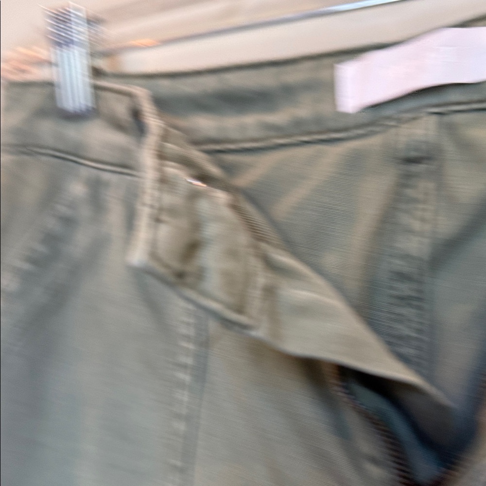 Vervet high Rise Army Olive Green Utility Pants Cargo Wide-Leg Jeans 27 - Picture 6 of 7